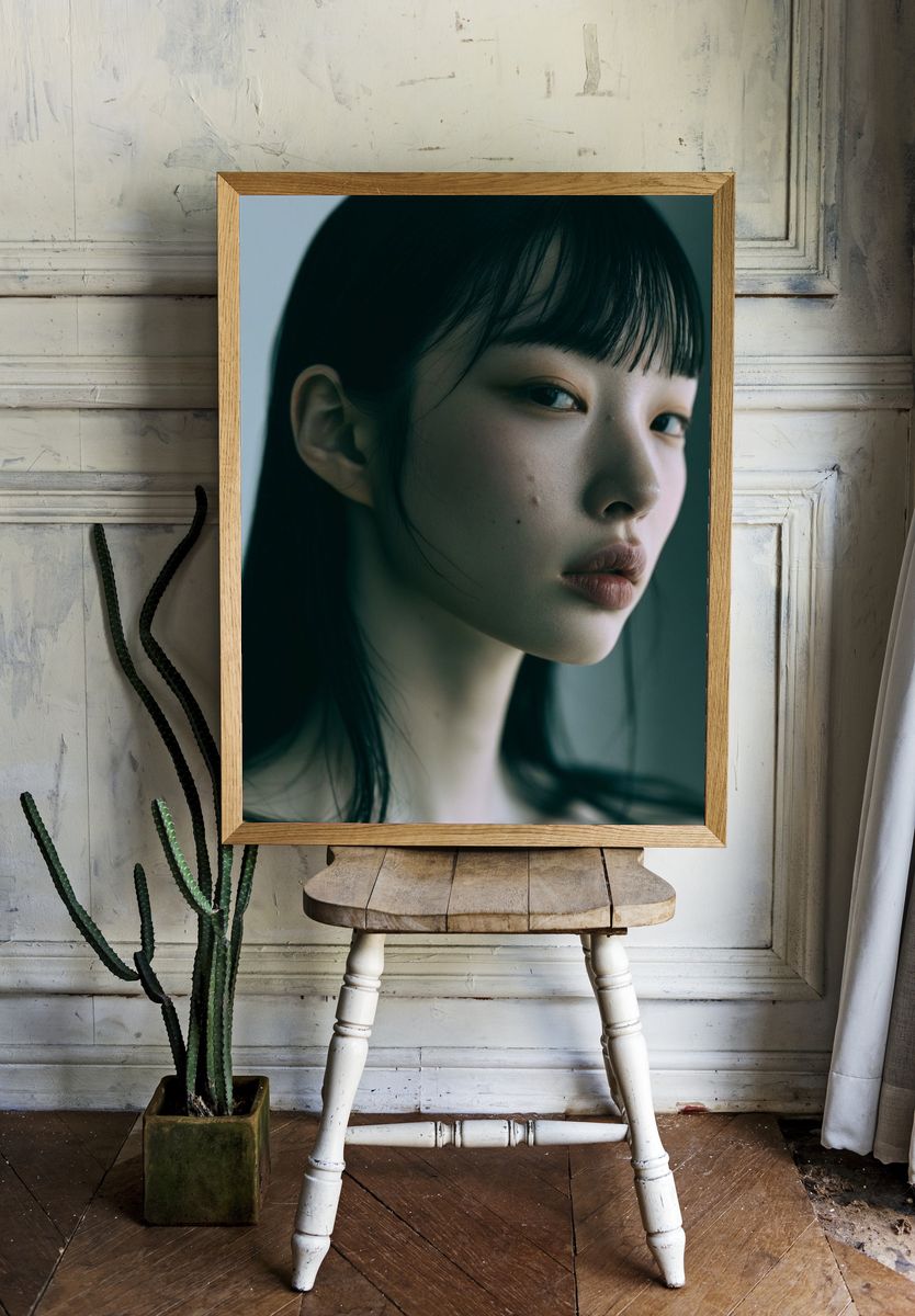 Moody Portrait Photography Poster. room preview