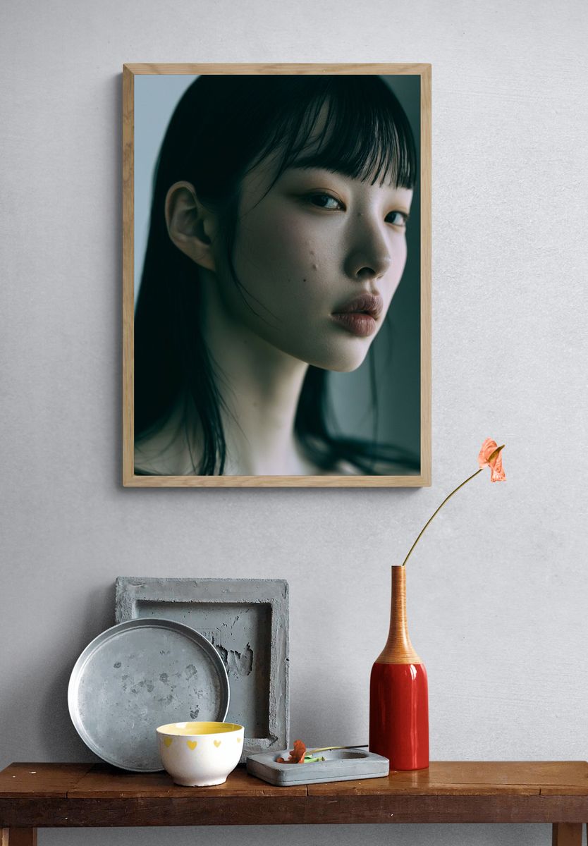 Moody Portrait Photography Poster. — room view 3
