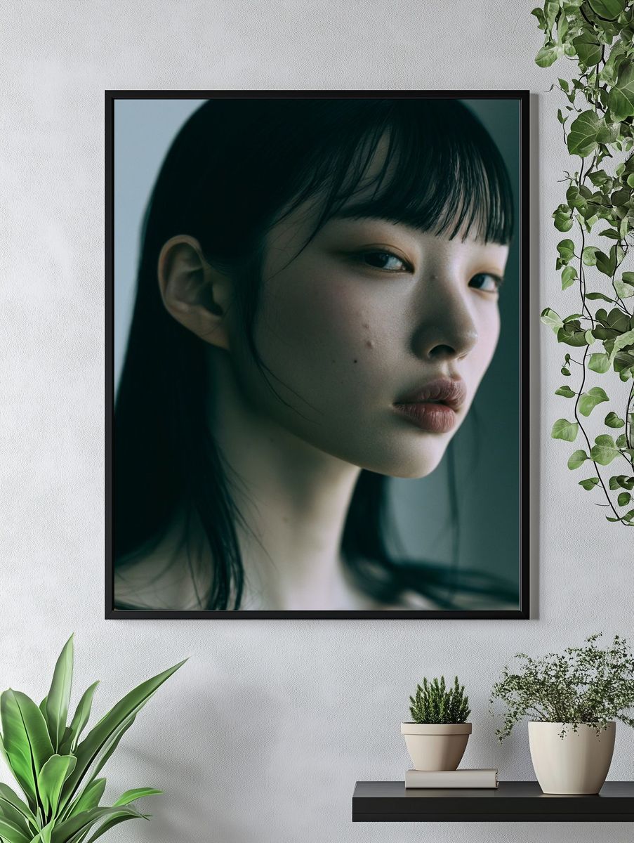 Moody Portrait Photography Poster. — room view 4