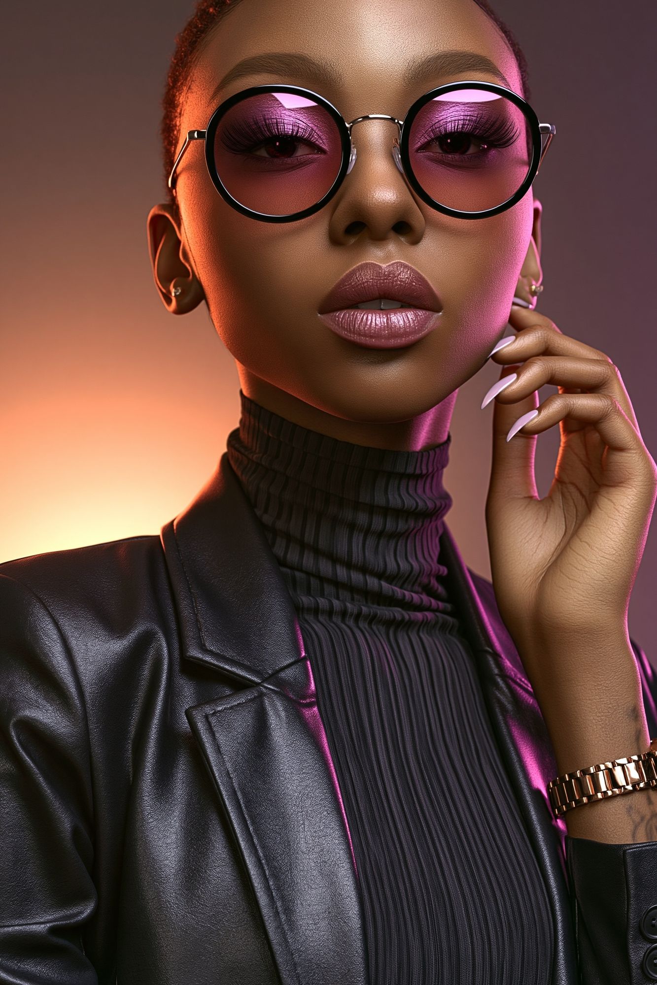 Stylish Portrait Photography Poster. poster — photography art
