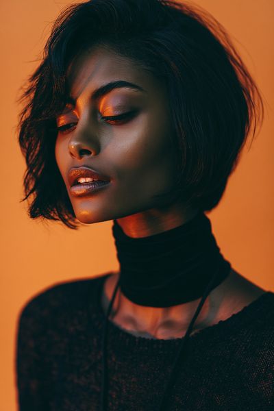 Moody Portrait Photography Poster. poster