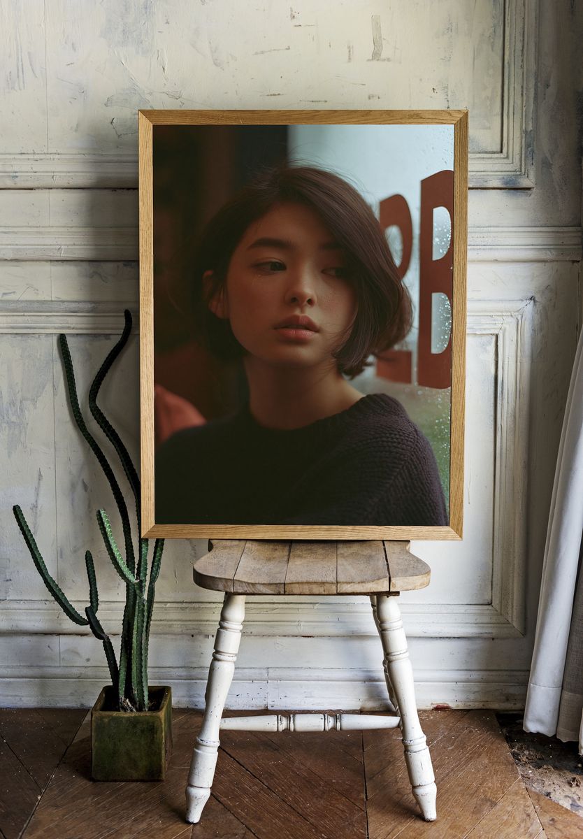Moody Portrait Photography Poster. room preview