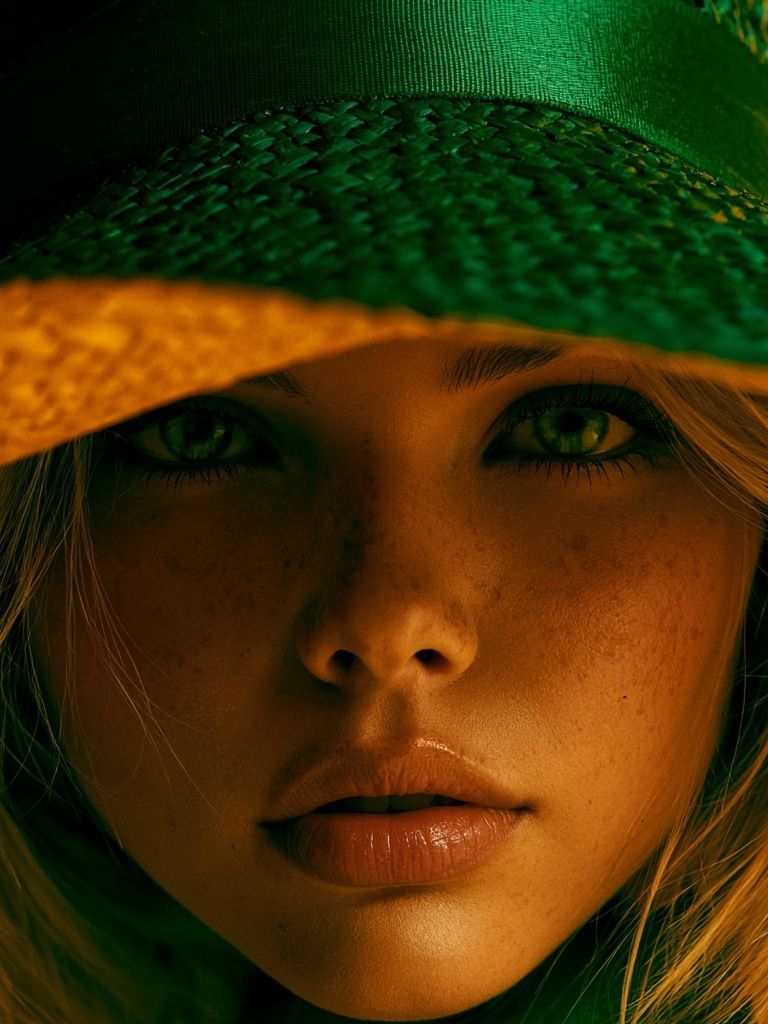 Golden Portrait Photography Poster. poster — photography art