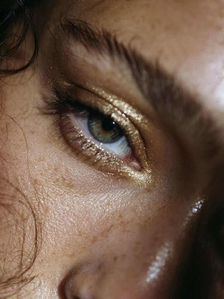 Golden Eye Portrait Print. poster detail