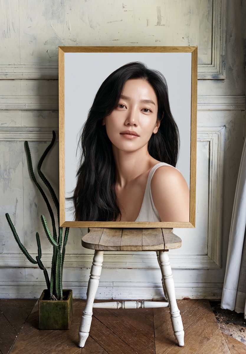 Minimalist Portrait Print. — room view 1