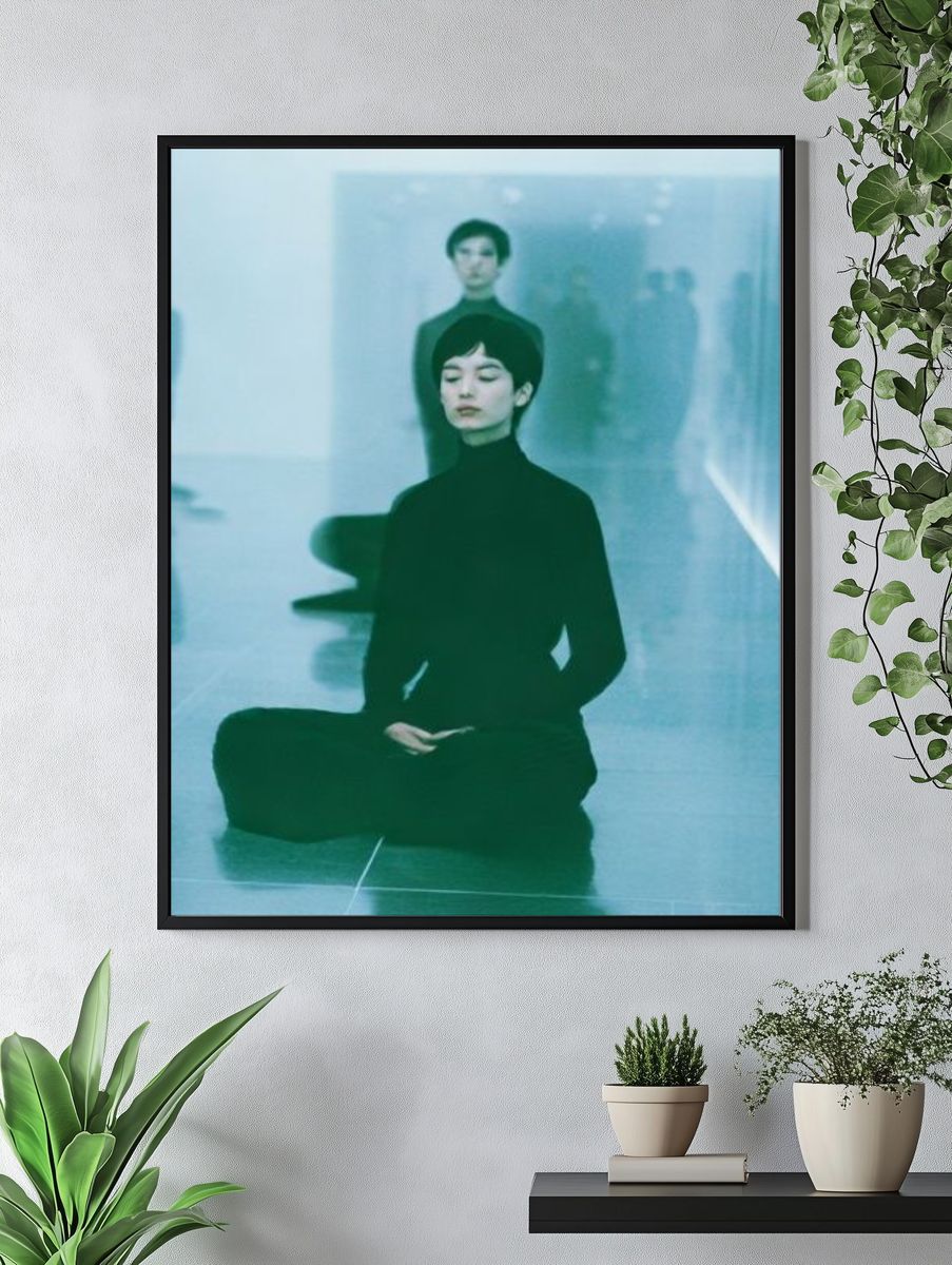 Meditative Fashion Portrait Poster. — room view 4