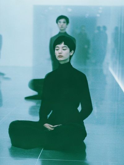 Meditative Fashion Portrait Poster.