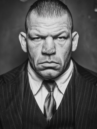 Intense Noir Portrait Poster.