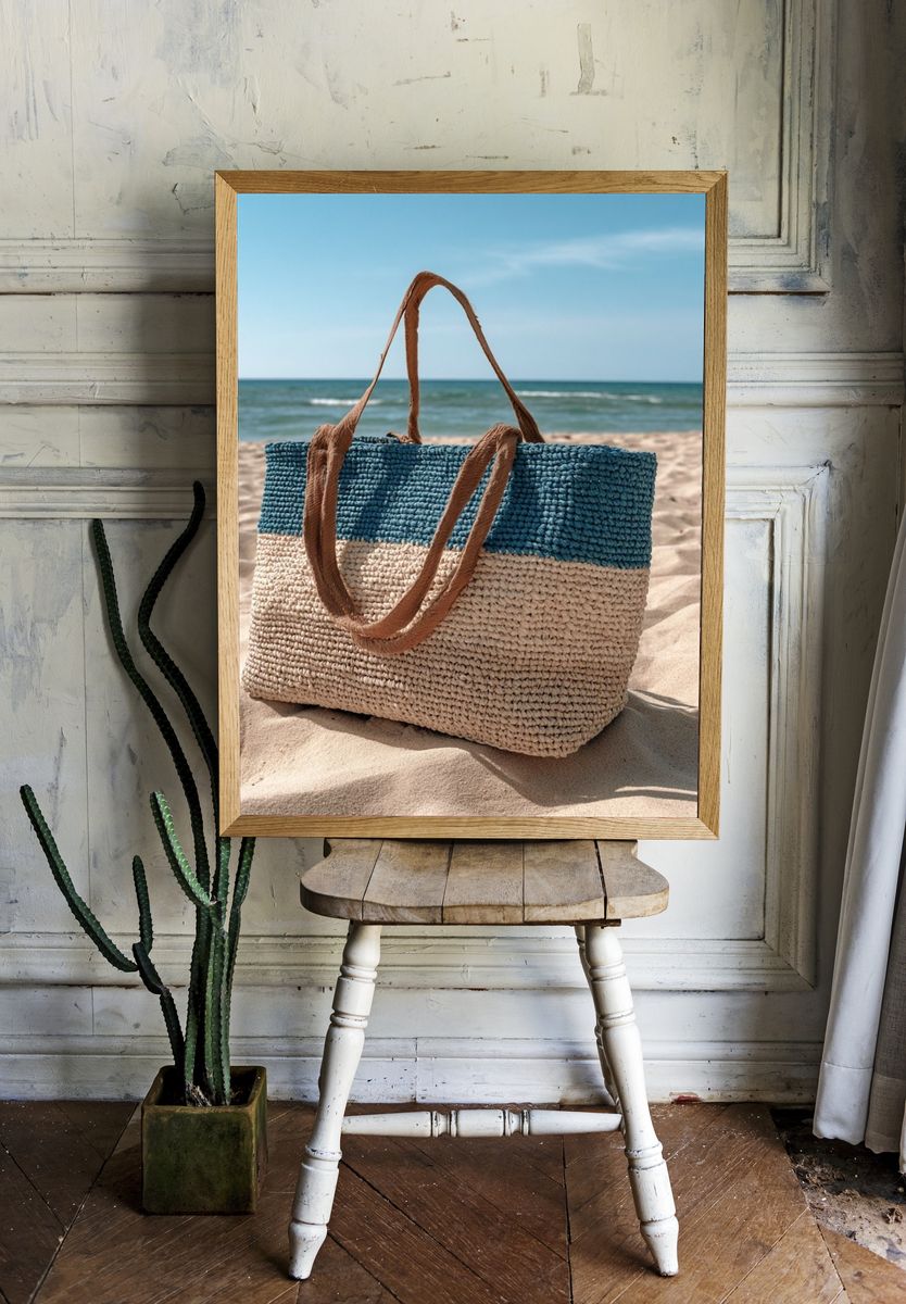 Beach Tote Bag Photography Poster. room preview