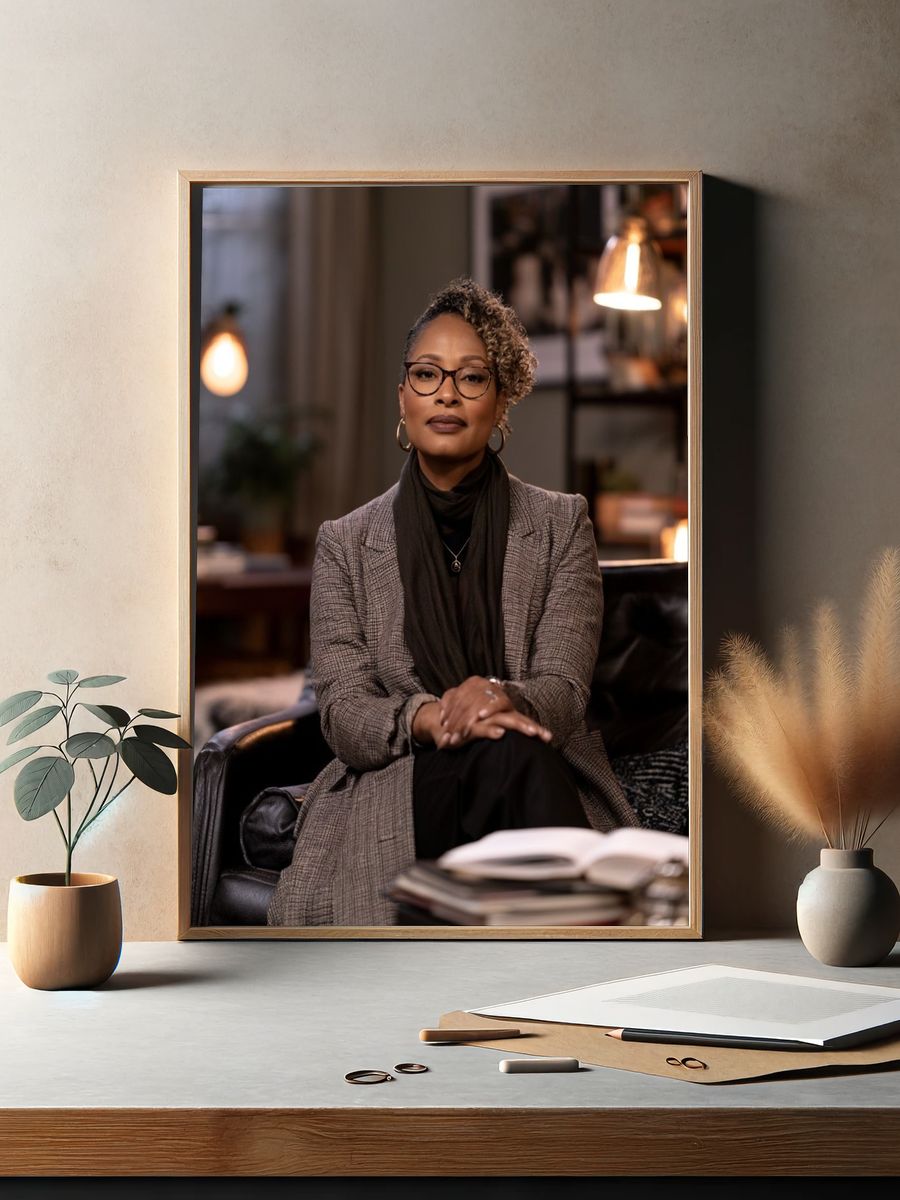 Elegant Portrait Photography Poster. — room view 2