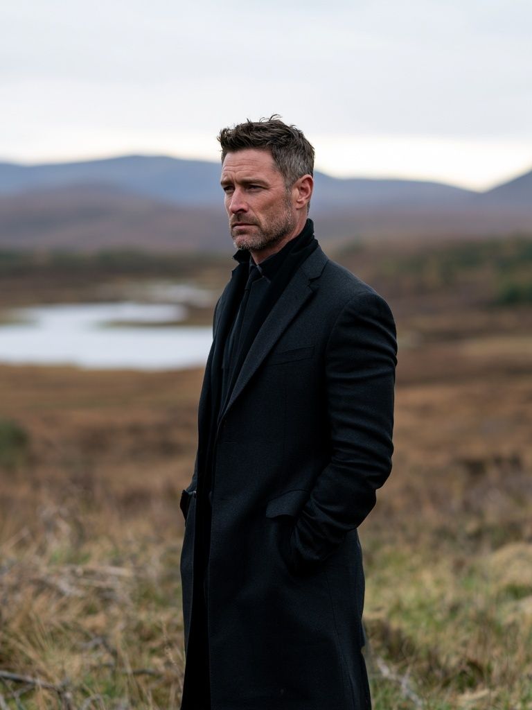 Moody Portrait in the Highlands Poster. poster — photography art