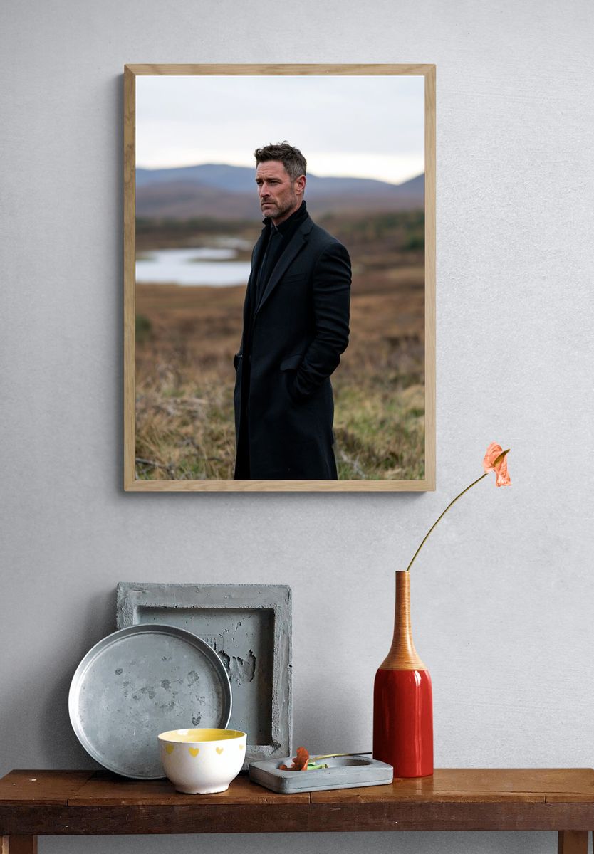 Moody Portrait in the Highlands Poster. — room view 3