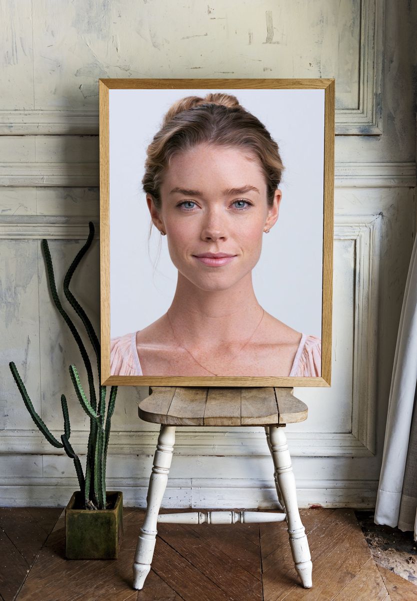 Elegant Woman Portrait Print. room preview