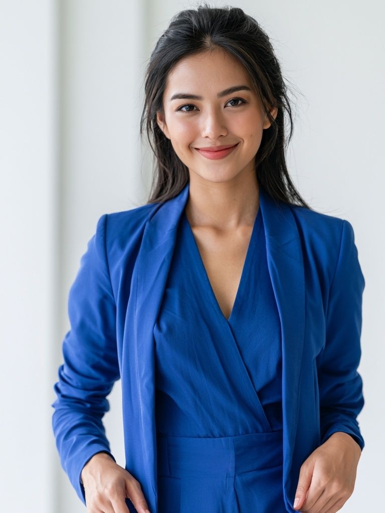 Blue Blazer Portrait Photography Poster. poster — photography art