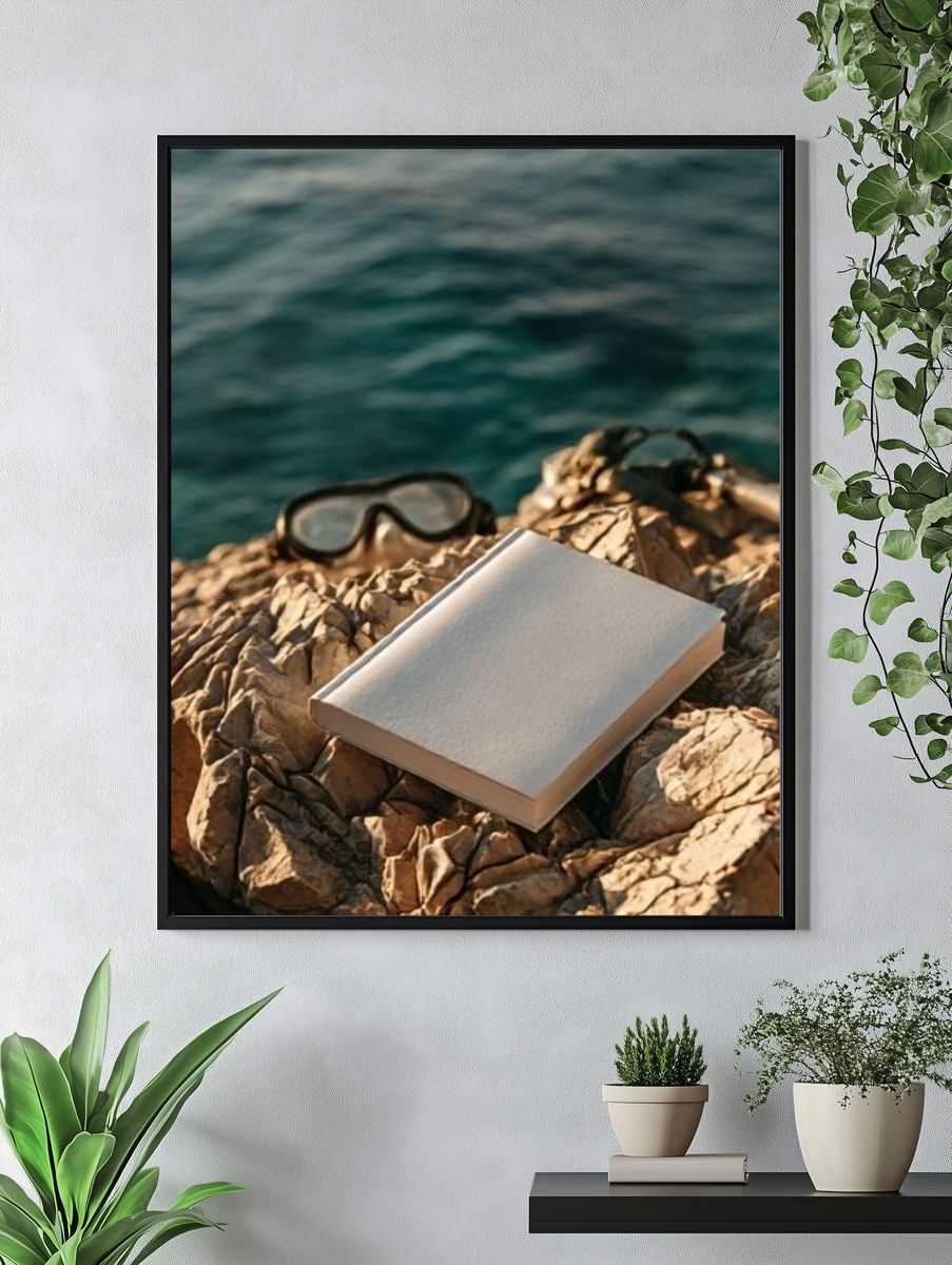 Seaside Sketchbook Photography Poster. — room view 4