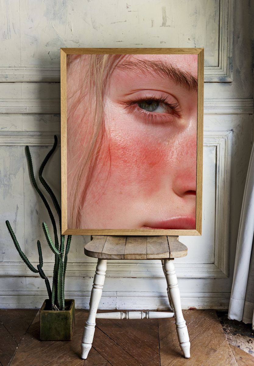 Sunlit Portrait Photography Poster. — room view 1
