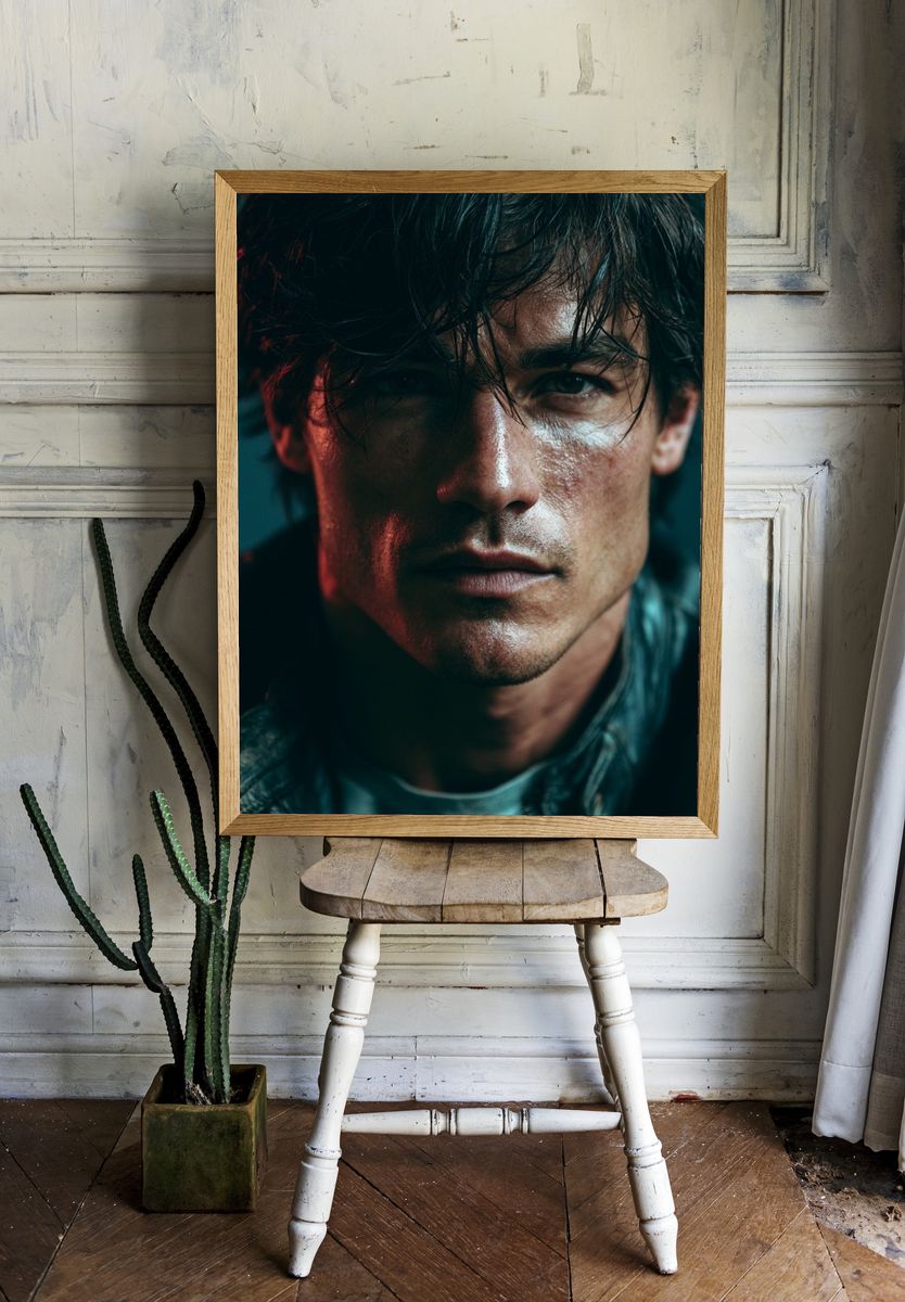 Moody Portrait Photography Poster. — room view 1