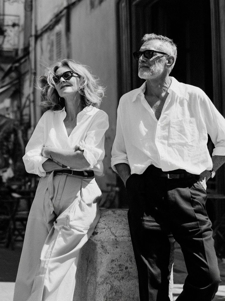 Elegant Couple Street Photography Poster. poster detail