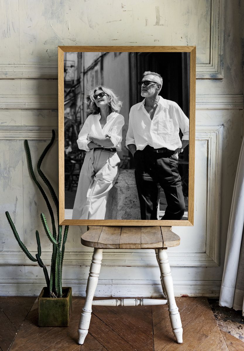 Elegant Couple Street Photography Poster. — room view 1