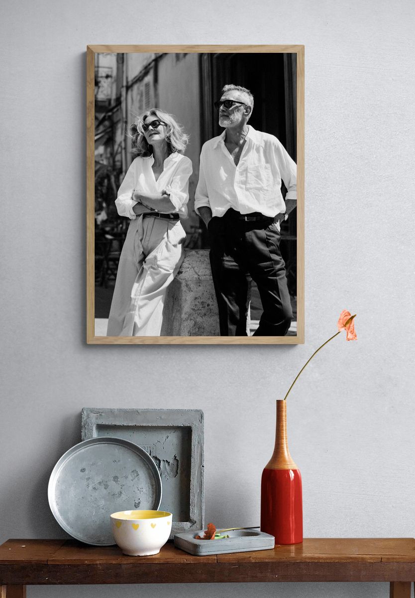 Elegant Couple Street Photography Poster. — room view 3