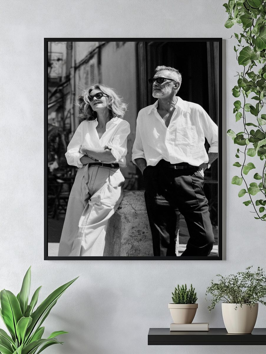 Elegant Couple Street Photography Poster. — room view 4