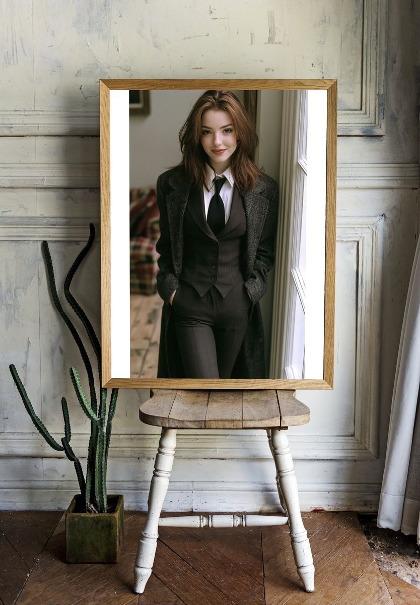 Elegant Portrait Fashion Poster. — room view 1