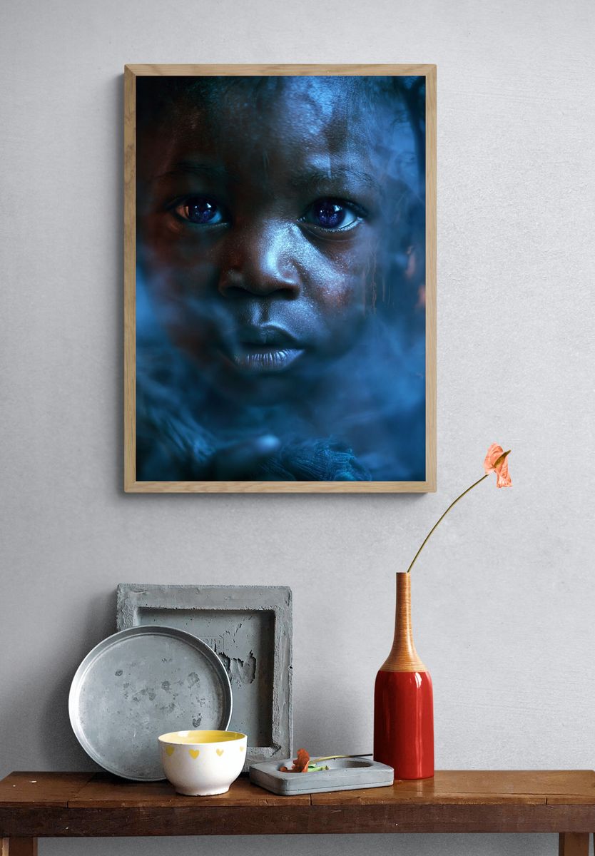 Blue Dream Portrait Print. — room view 3