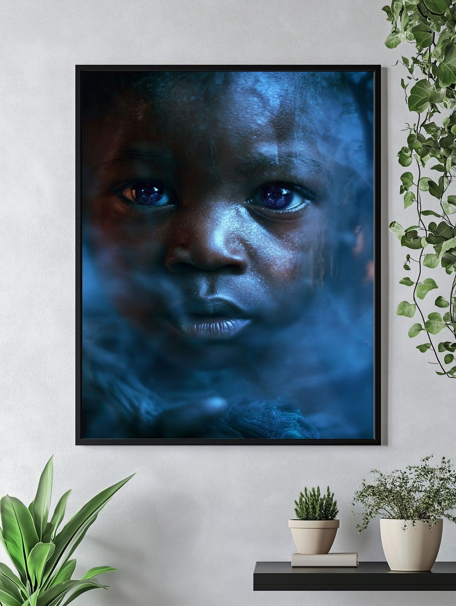 Blue Dream Portrait Print. — room view 4