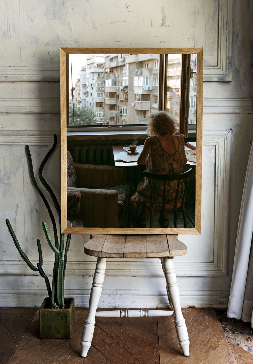 Quiet Apartment Window Photography Poster. room preview