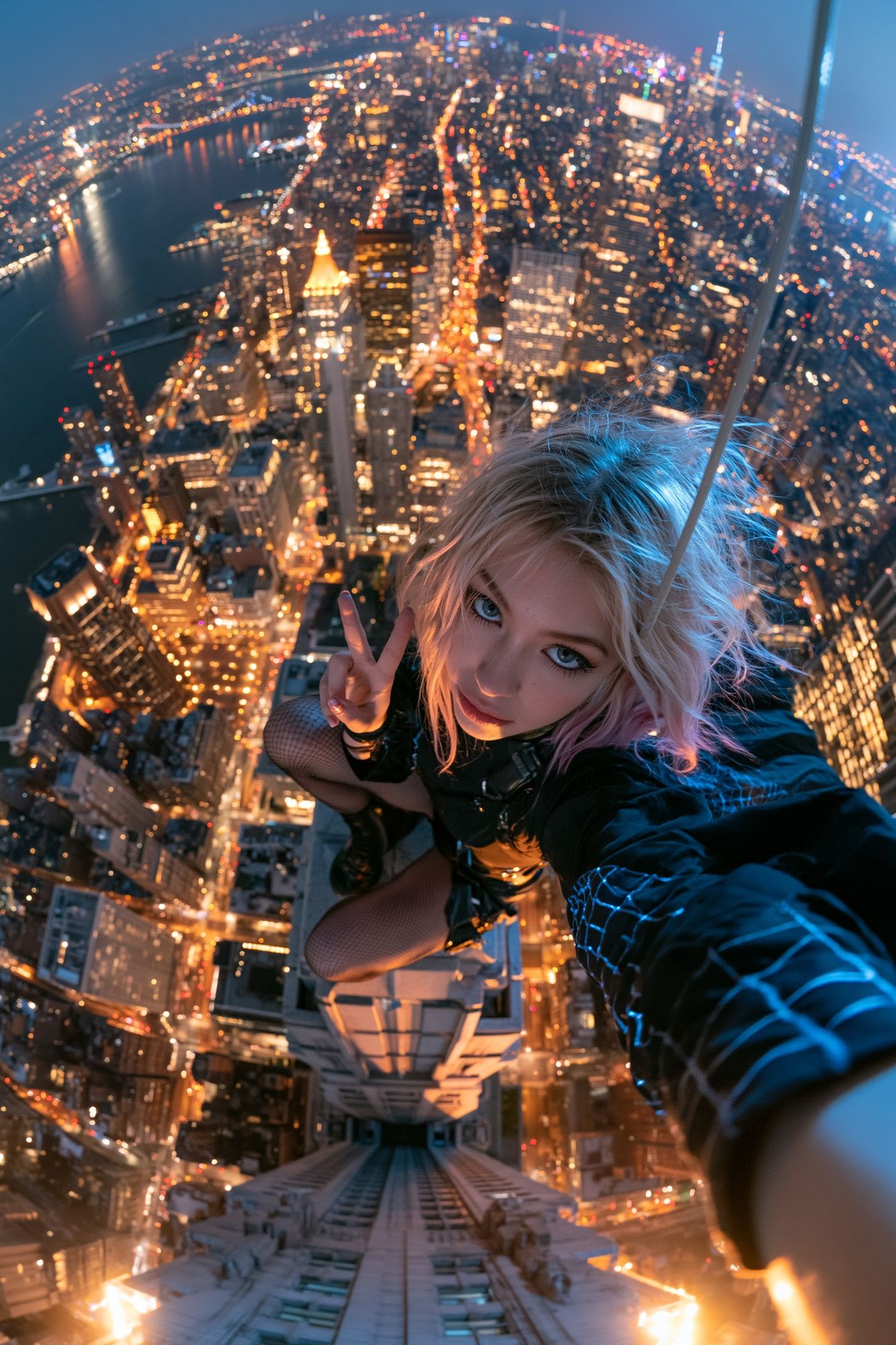 City Skyline Selfie Photography Poster. poster — photography art