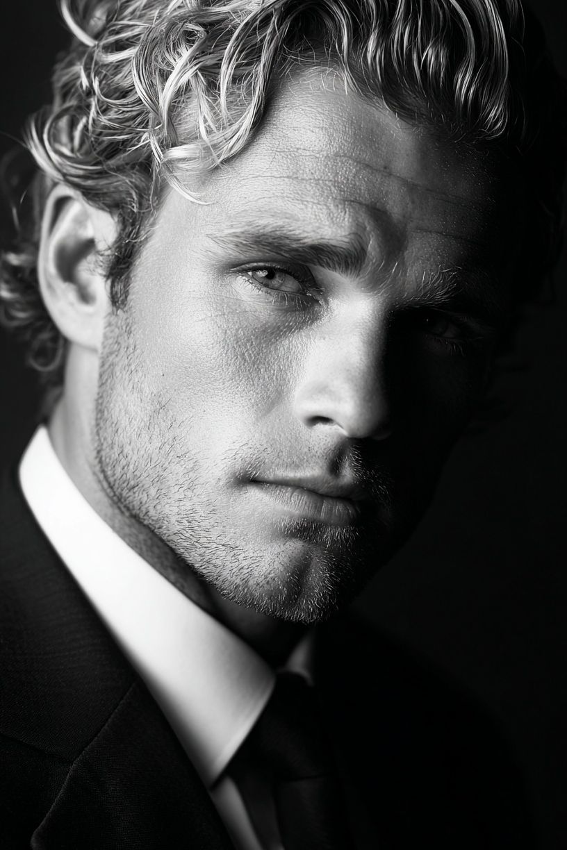 Monochrome Portrait Poster. poster — photography art