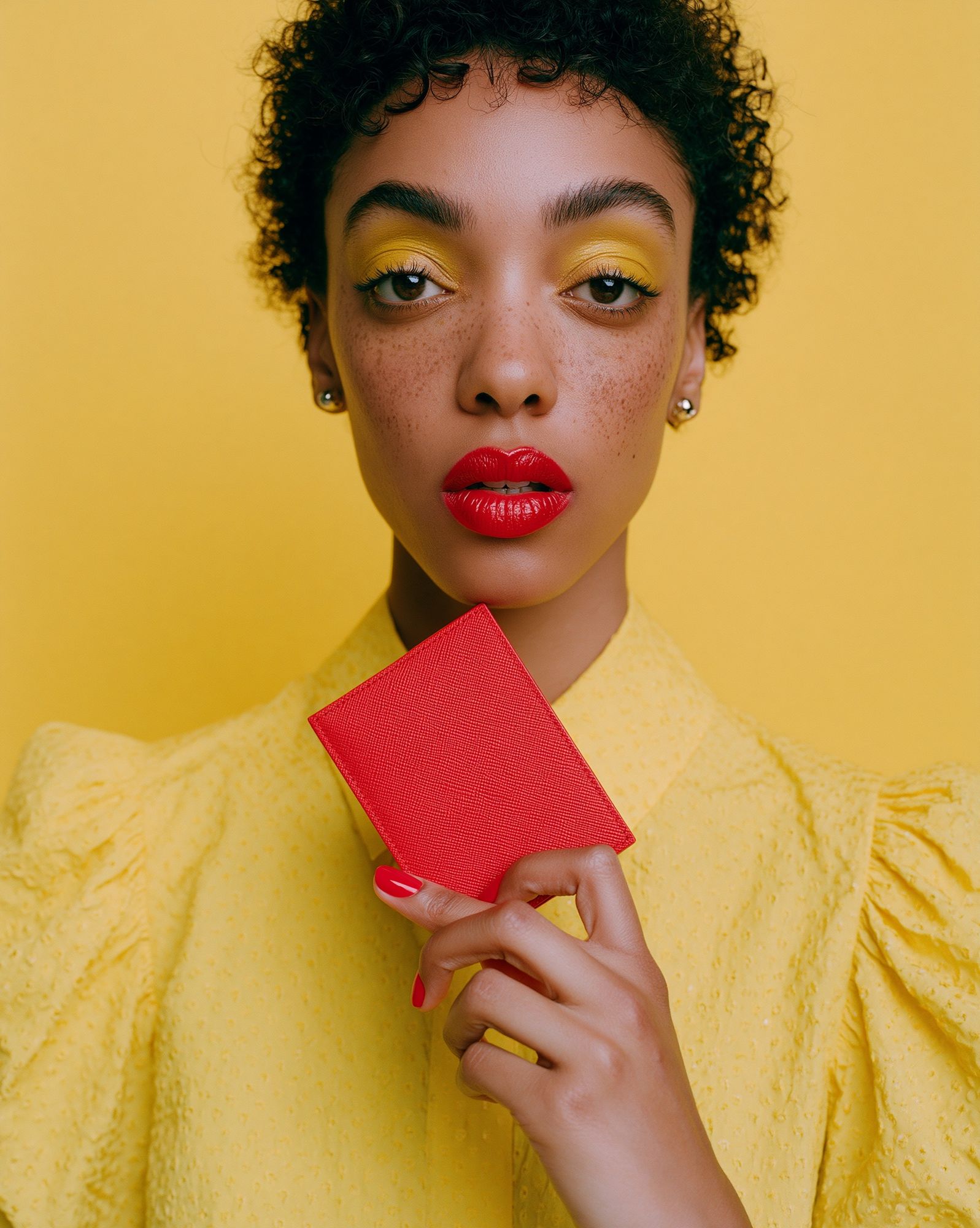 Yellow Portrait Fashion Poster. poster — photography art