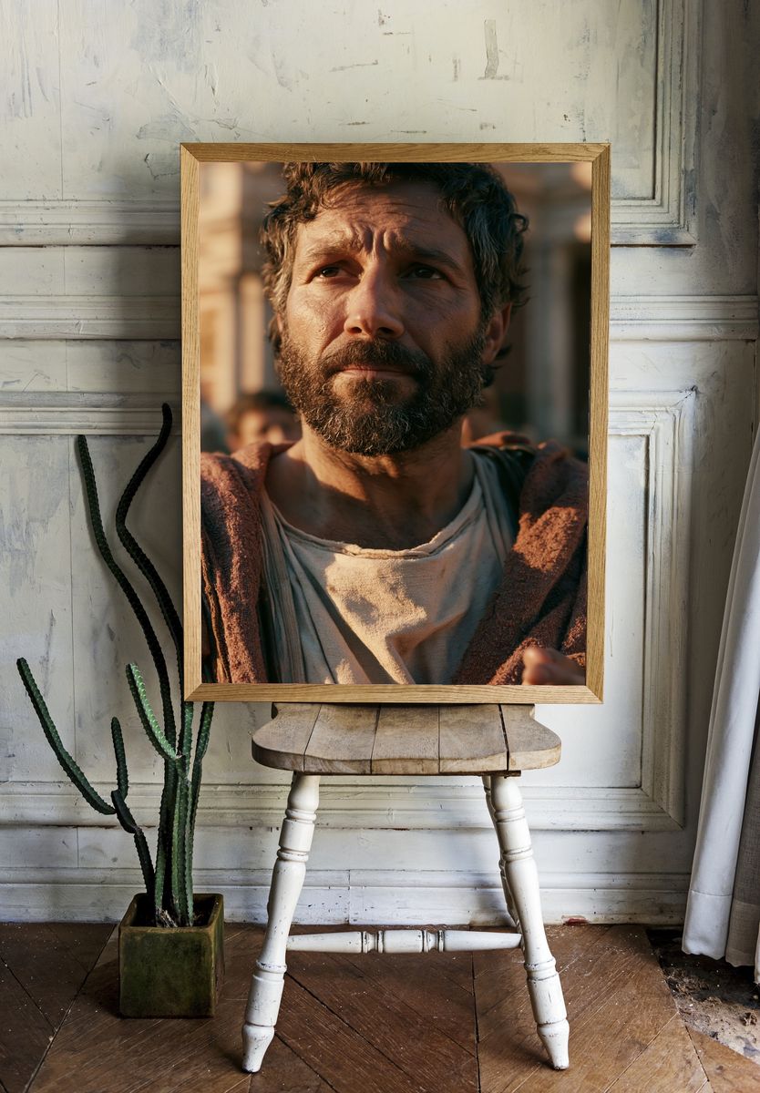 Bearded Man Portrait Photography Poster. room preview