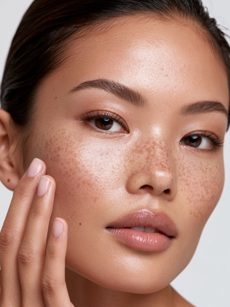 Freckled Beauty Portrait Poster. poster — photography art