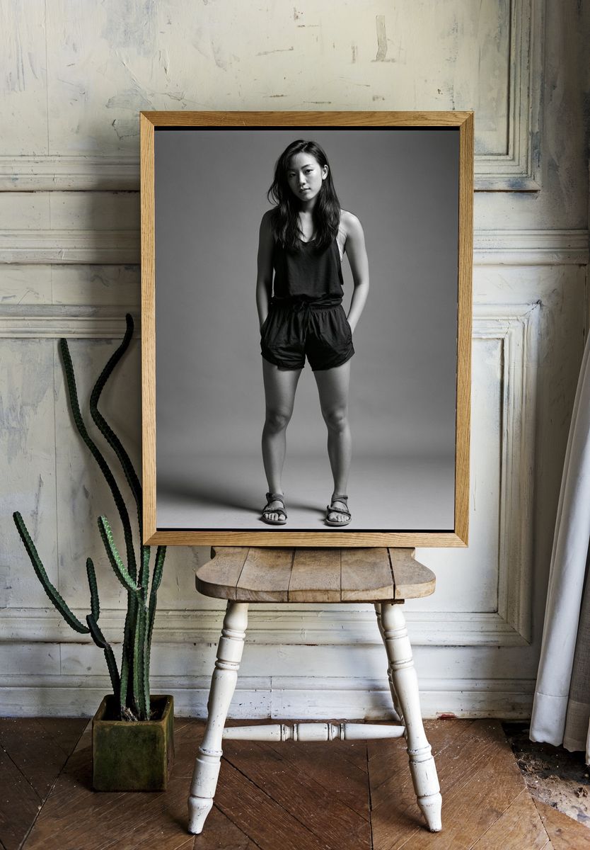Minimalist Studio Portrait Print. room preview