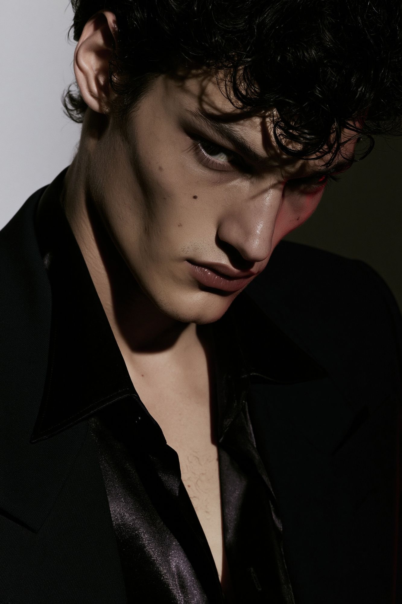 Moody Male Portrait Photography Poster. poster detail