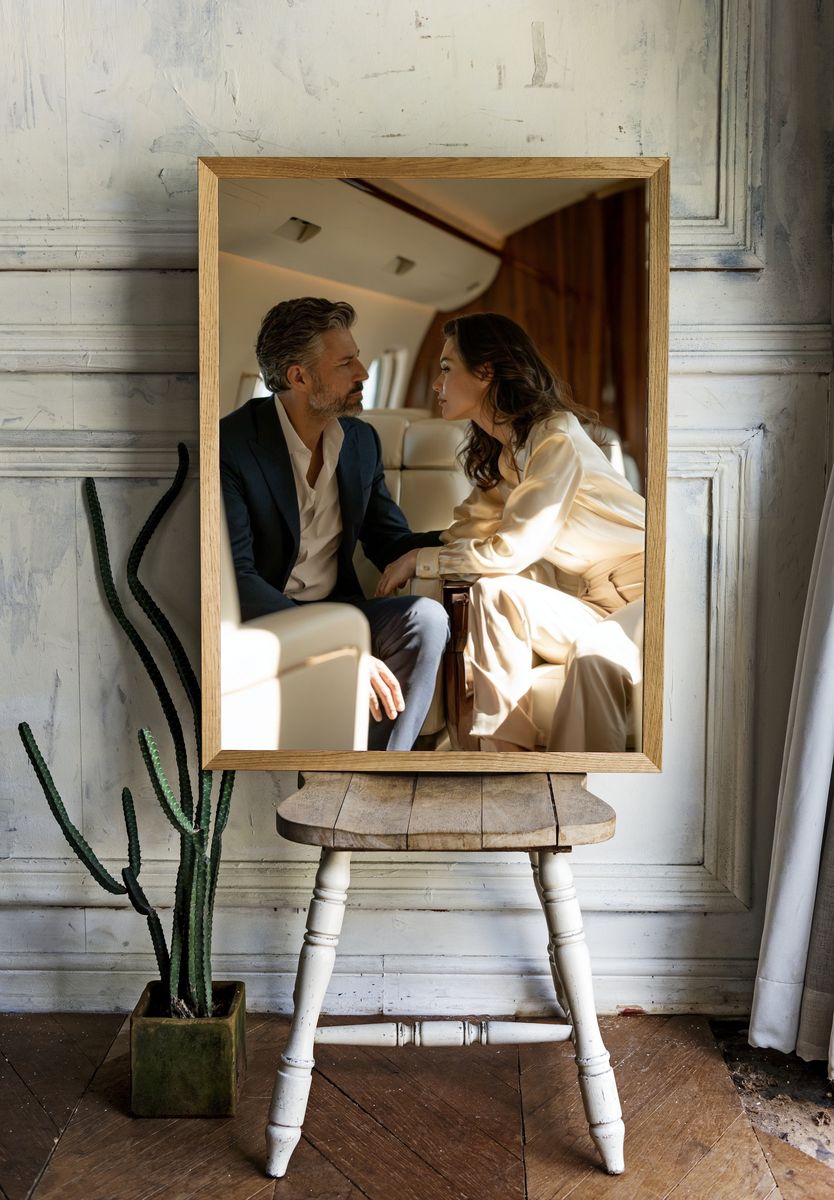 Private Jet Romance Photography Poster. room preview