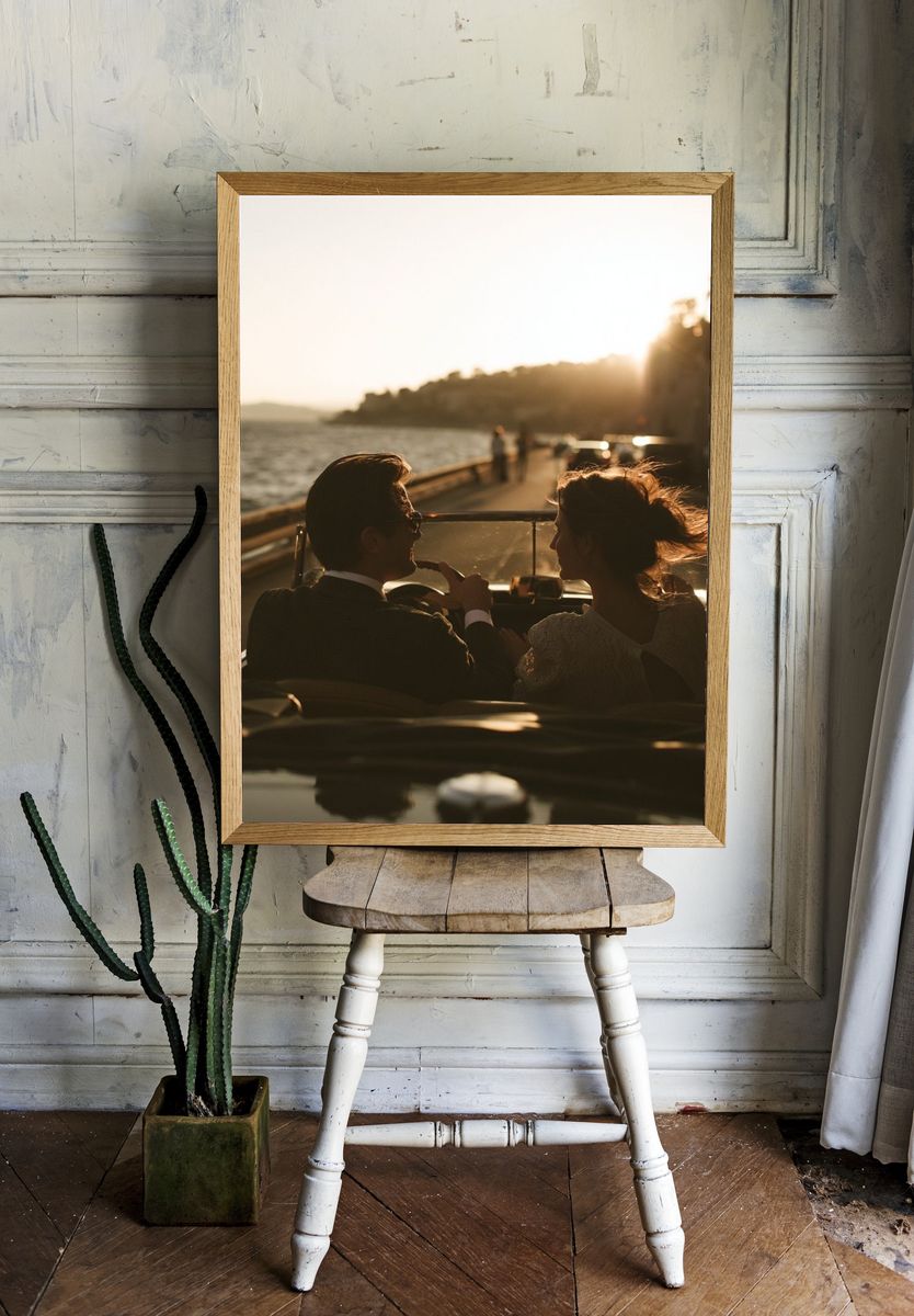 Sunset Drive Romance Photography Poster. — room view 1