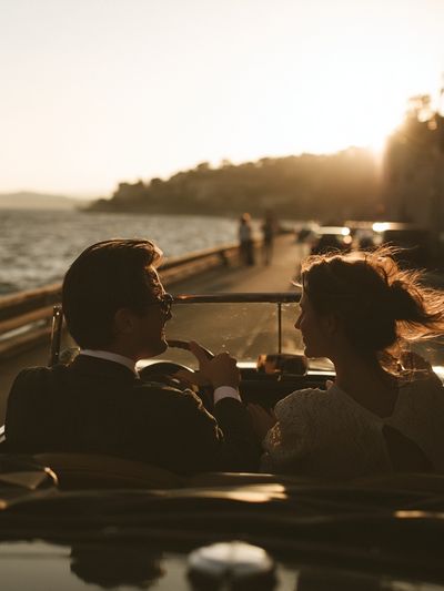 Sunset Drive Romance Photography Poster. poster