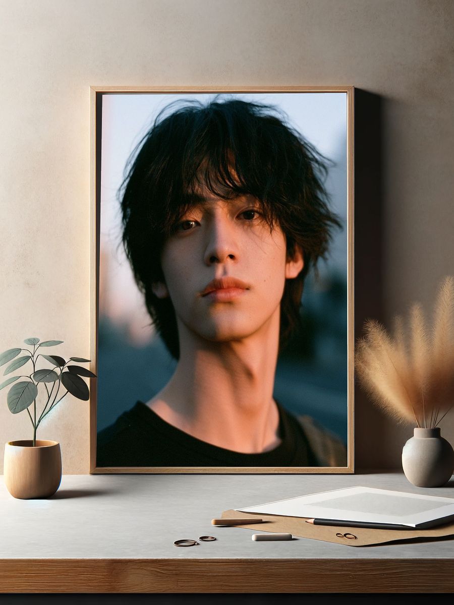 Moody Portrait Photography Poster. — room view 2