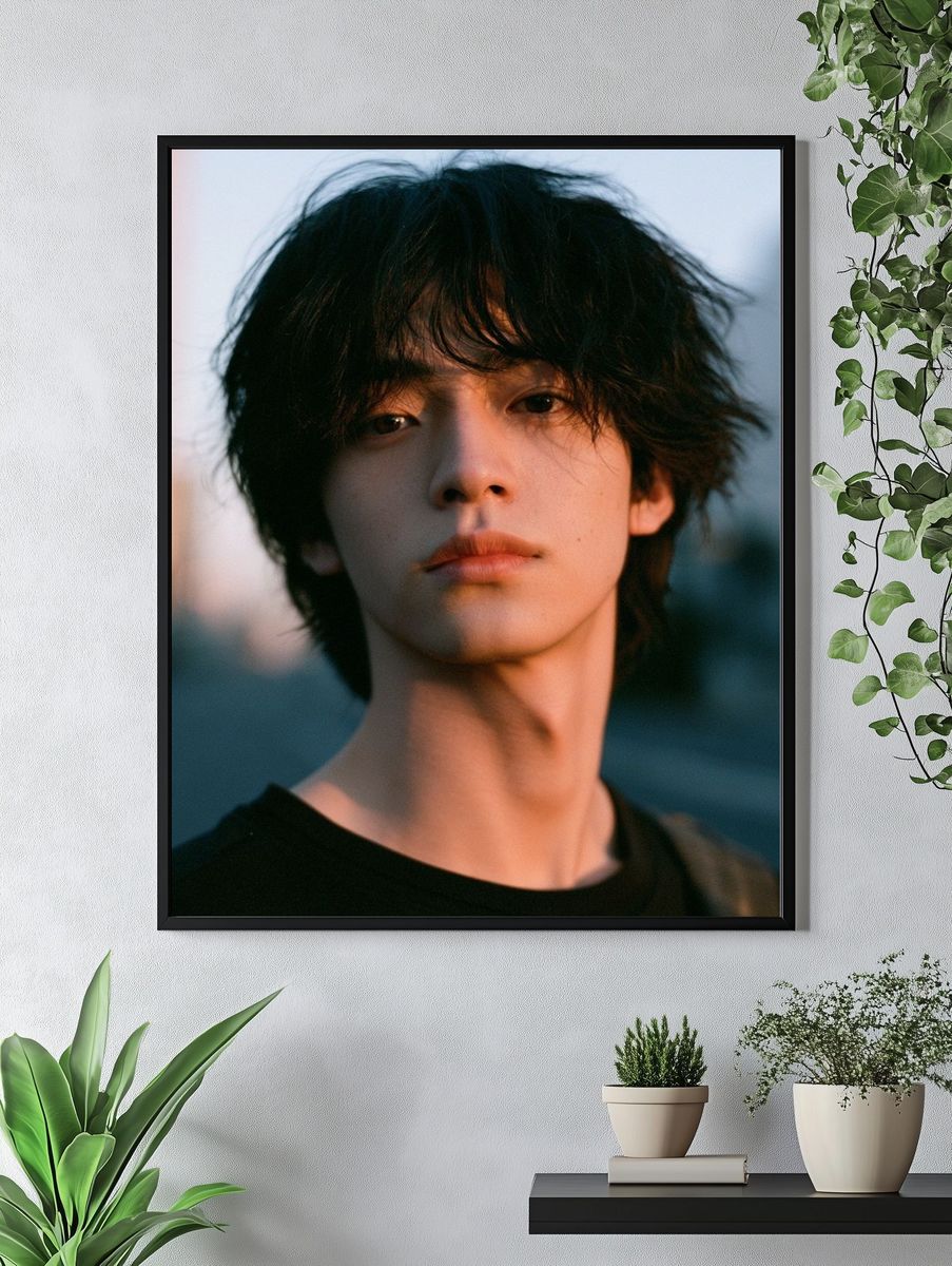 Moody Portrait Photography Poster. — room view 4