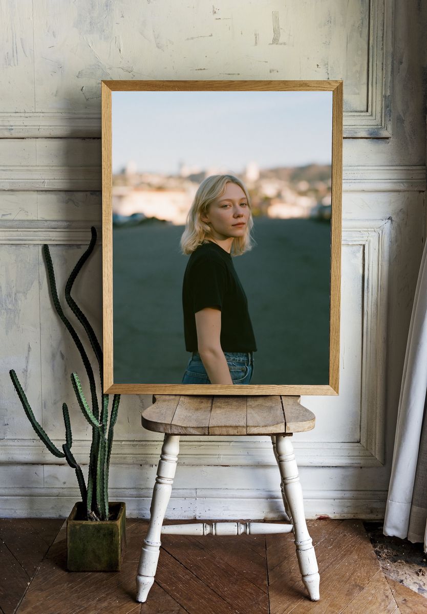 Blonde Portrait Photography Poster. — room view 1