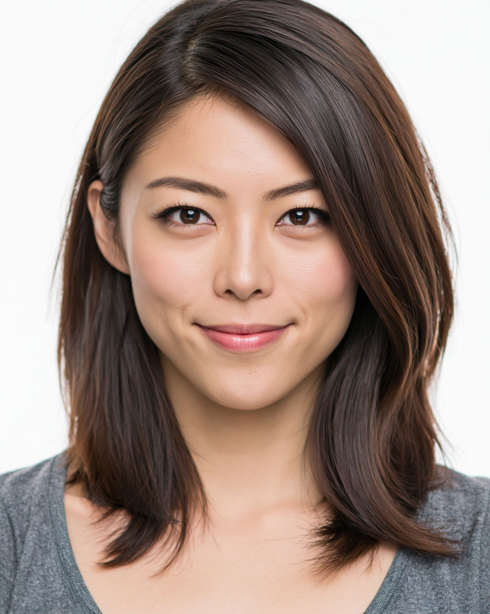 Smiling Woman Portrait Print. poster detail