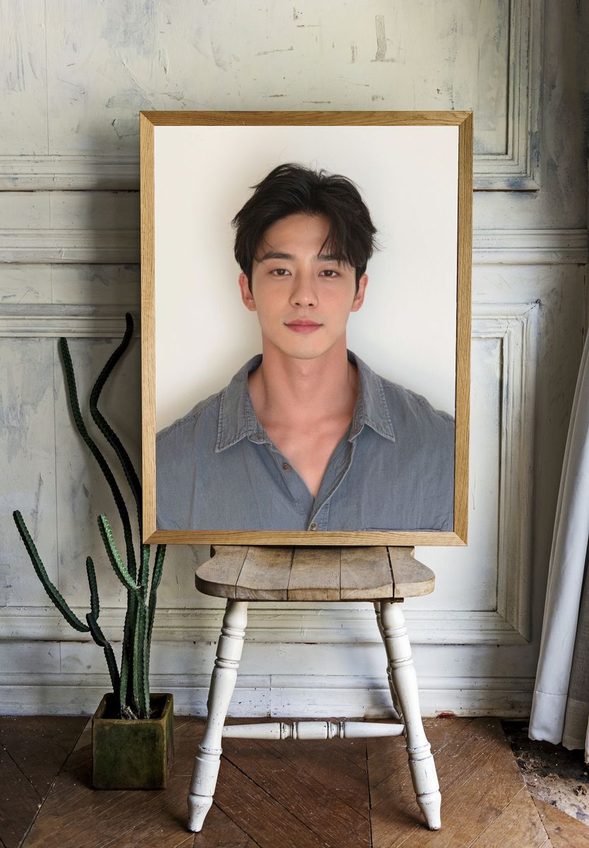 Minimalist Portrait Print. — room view 1