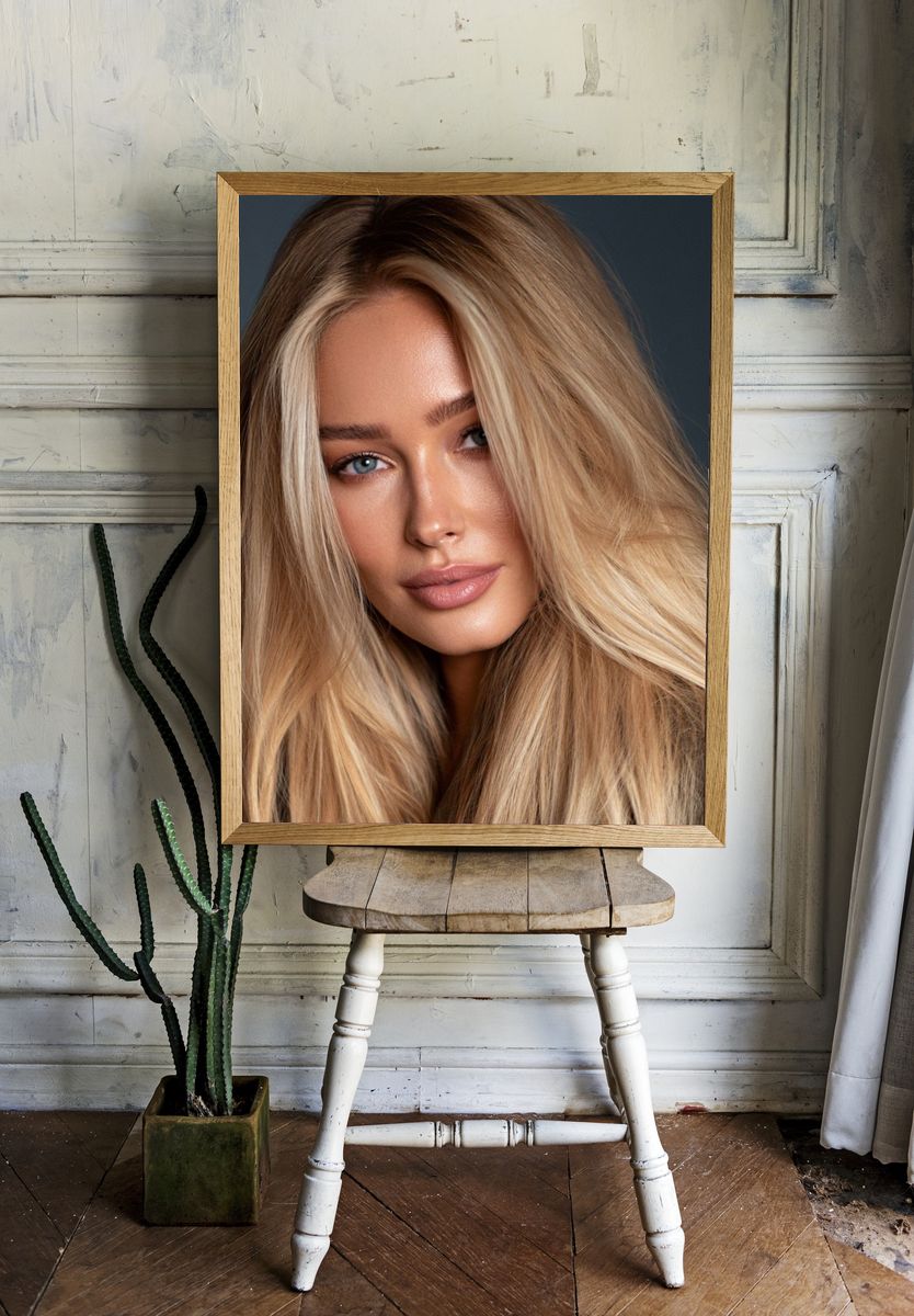 Blonde Portrait Photography Poster. room preview