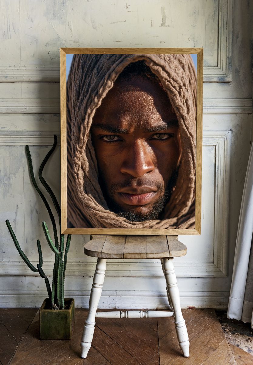 Desert Portrait Photography Poster. — room view 1
