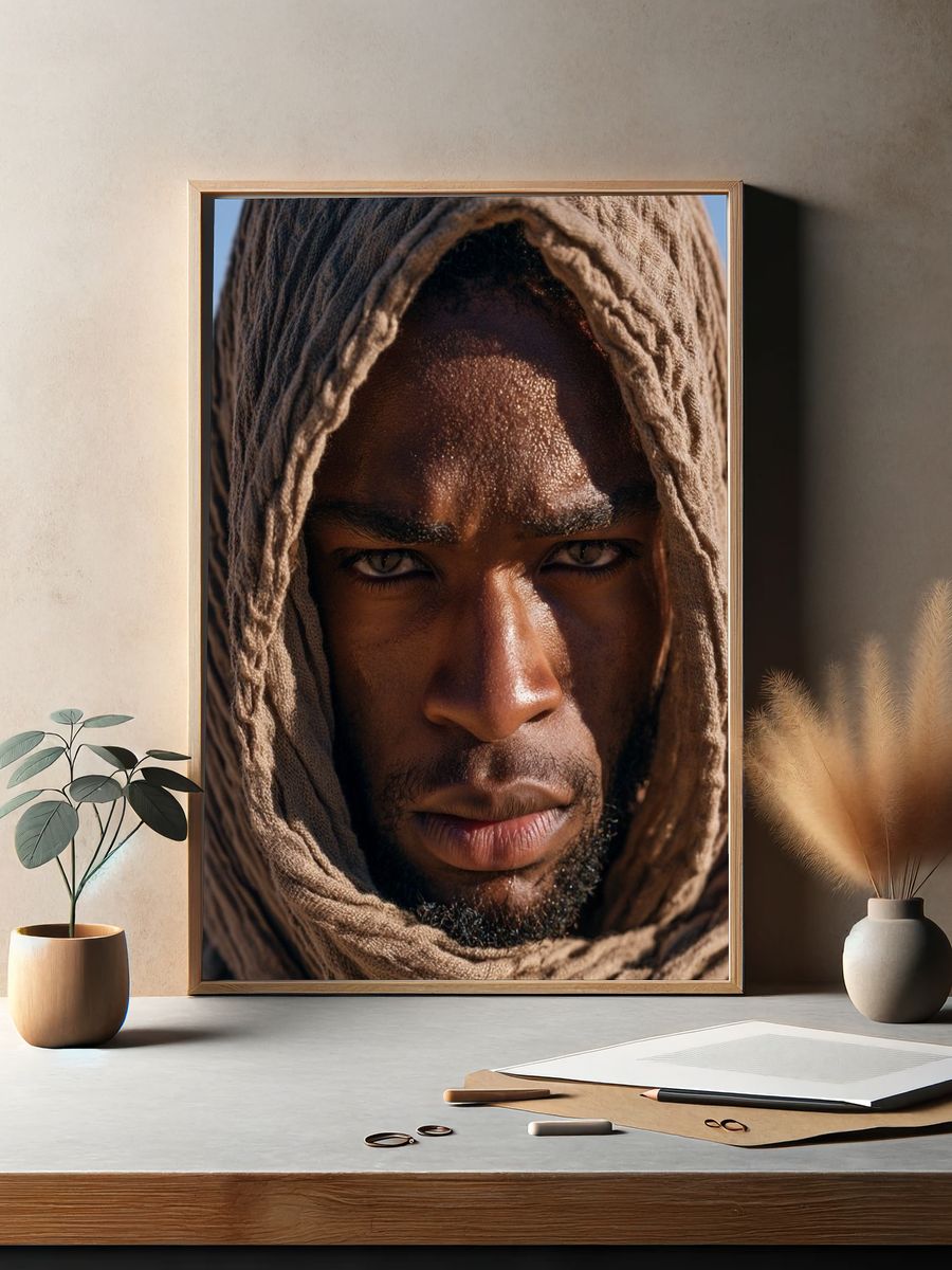 Desert Portrait Photography Poster. — room view 2