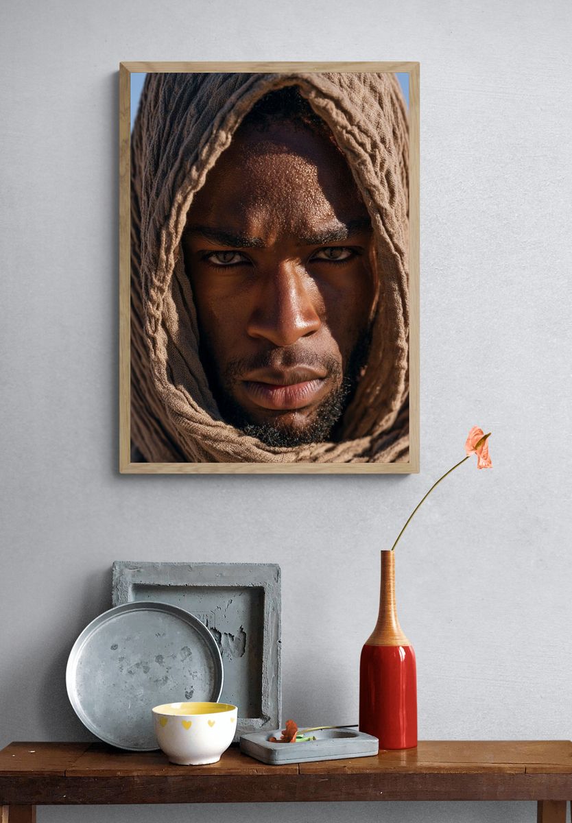 Desert Portrait Photography Poster. — room view 3