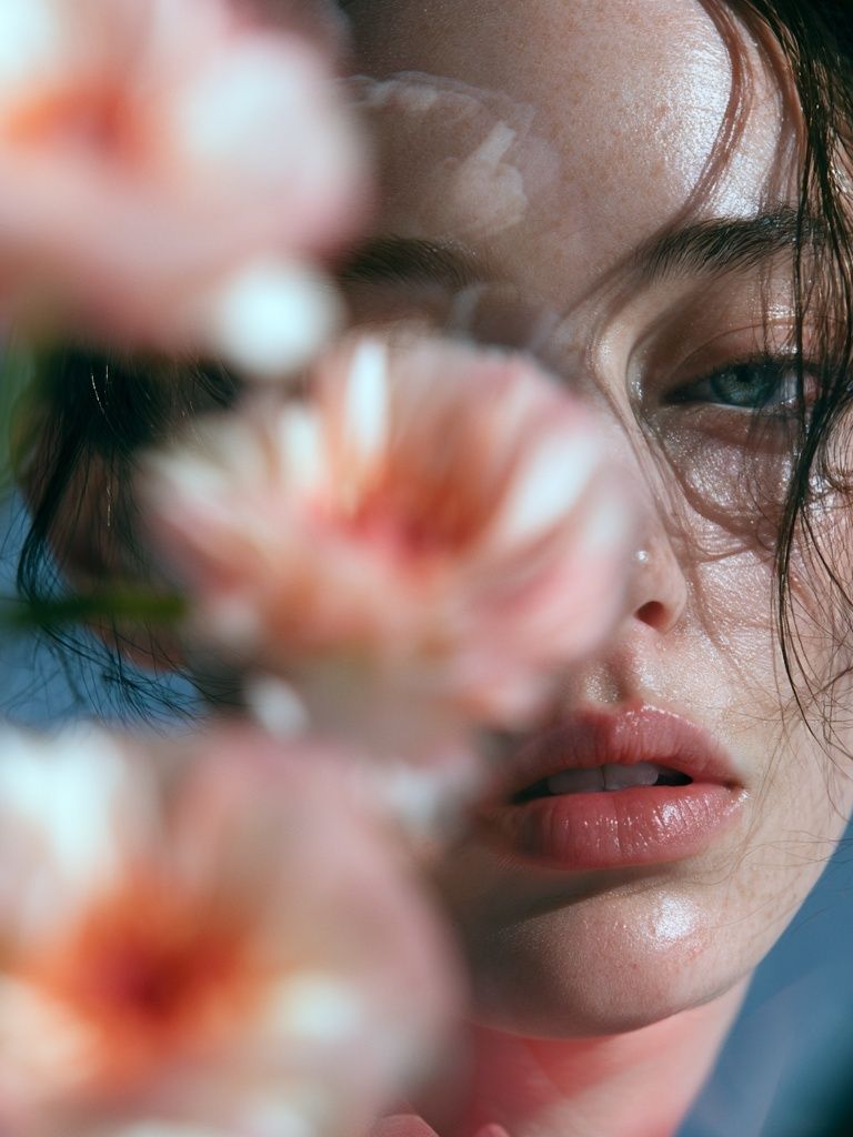 Floral Portrait Photography Poster. poster — photography art