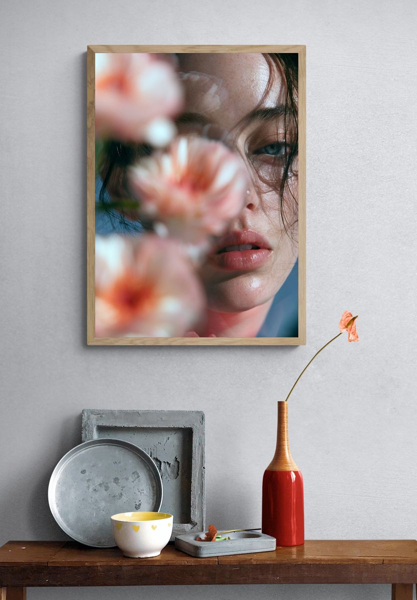 Floral Portrait Photography Poster. — room view 3